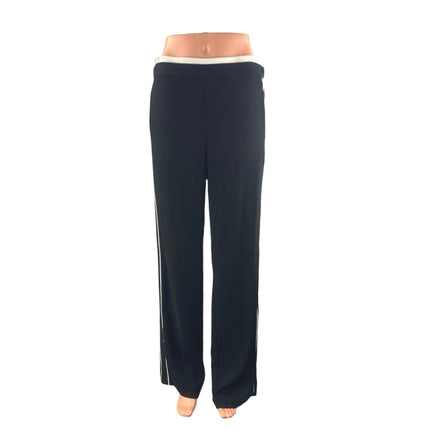 Anthropologie Maeve Womens Black Yoga Athletic Activewear Trousers Track Pants S