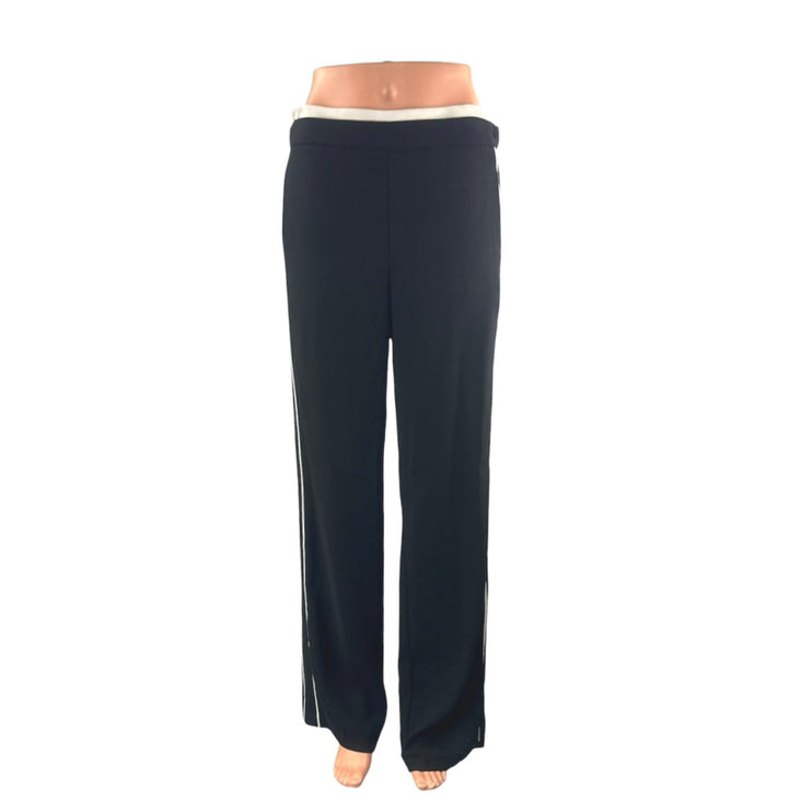 Anthropologie Maeve Womens Black Yoga Athletic Activewear Trousers Track Pants S