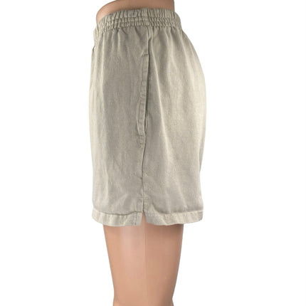 Brandy Melville John Galt Pacsun Beige High Rise Pull On Sweat Shorts Size S