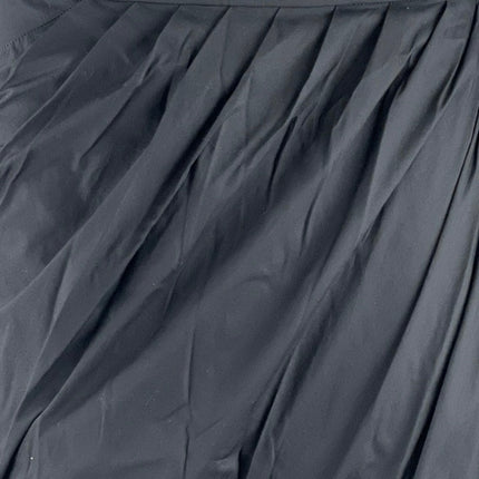 NEW Zeynep Arcay Black Draped Asymmetric Twisted Midi Bodycon Wrap Tulip Skirt S