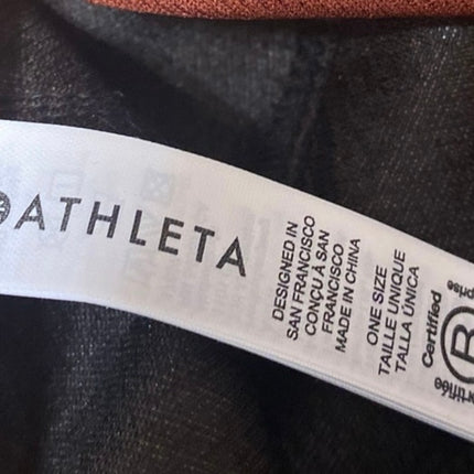 Athleta Women's Orange Embroided Logo Adjustable Strap Baseball Cap Hat One Size