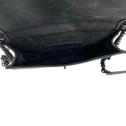 Rebecca Minkoff Chevron Quilted Love Chain Crossbody Clutch Purse Handbag OS