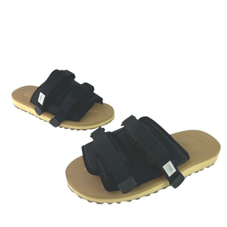 NEW Suicoke Moto Cab Eco Black Velcro Strap Slip-On Slippers Slides Sandas 12