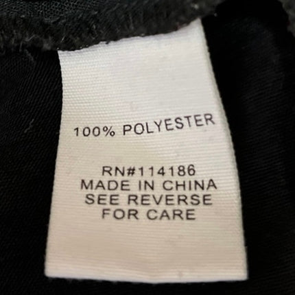 Adyson Parker Black Roll Tab Sleeve Open Front Collar Blazer Over Coat Jacket S