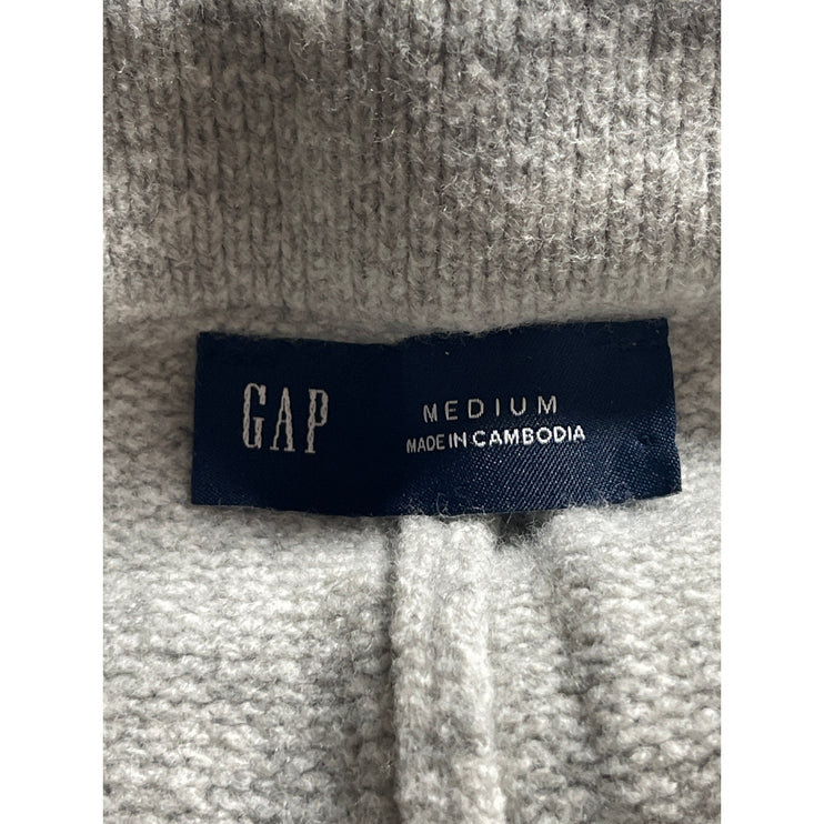 Gap Women's Gray High Waisted Wide Leg Flare Trousers Knit Lounge Pants Size M