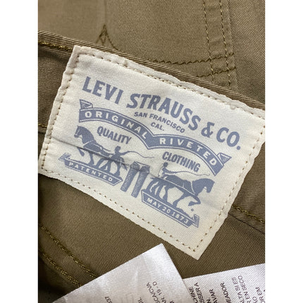 Levi's Men's Tan Khaki Mid Rise Tapered Leg Y2k Casual Trousers Pants Size 32