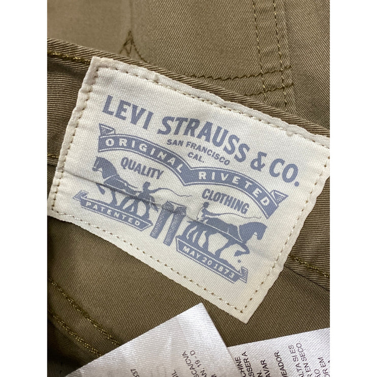 Levi's Men's Tan Khaki Mid Rise Tapered Leg Y2k Casual Trousers Pants Size 32