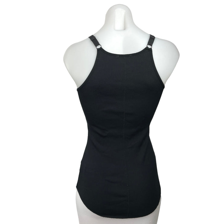 Aritzia Community Black Adjustable Strap Stretch Athletic Tank Top Size S