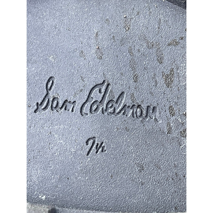 Sam Edelman Wellington Beige Tan Round Toe Slip On Mid Calf Chelsea Boots Sz 7.5