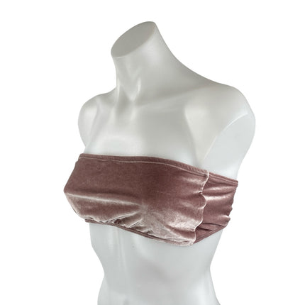 Sauipe Velvet Velour Giovanna Bandeau Tube Jenna Bikini Summer Swimwear Set Sz M