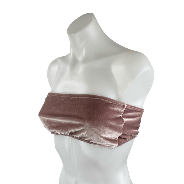 Sauipe Velvet Velour Giovanna Bandeau Tube Jenna Bikini Summer Swimwear Set Sz M