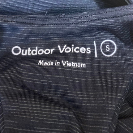 Outdoor Voices Women's Black Sleeveless Racerback Sports Bra Crop Tank Top Sz S