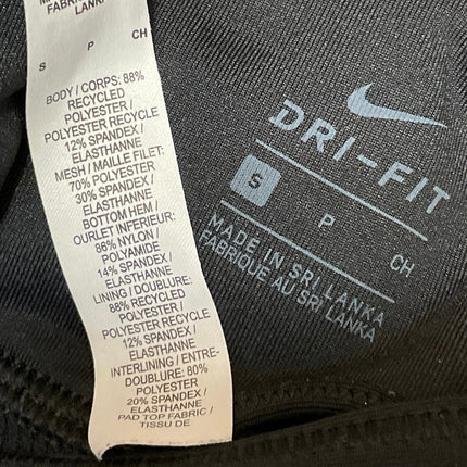 Nike Air Dri-Fit Black Sleeveless Mesh Crisscross V-neck Athletic Sports Bra S