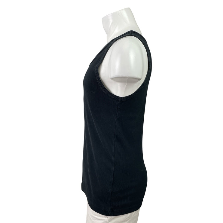 Uniqlo Men's Gray Black White Ribbed Knit Scoop Neck Tank Top Pack of 3 Size M