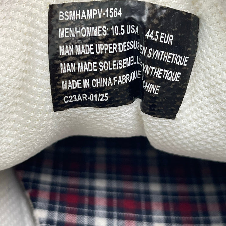 Ben Sherman Hampton White Leather Low Top Lace Up Round Toe Sneakers Shoes 10.5