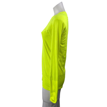 Lululemon Swiftly Tech 2.0 Yellow Long Sleeves Knit Athletic Tee T-shirt  Top M