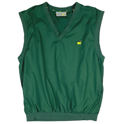 Masters Collection Men’s Green Golf Tournament Logo Windbreaker Vest Jacket XL