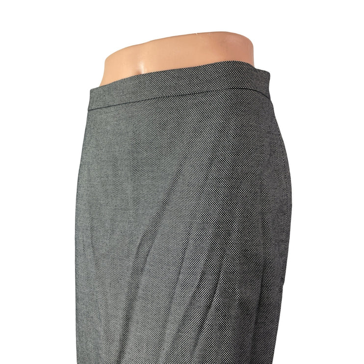Ann Taylor Petite Women's Gray High Rise Knee Length Straight Pencil Skirt Sz 4