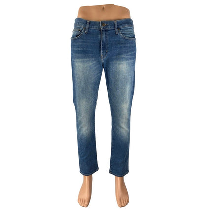 J.Crew Flex Men's Blue Medium Wash High Rise Slim Straight Leg Denim Jeans 32/30