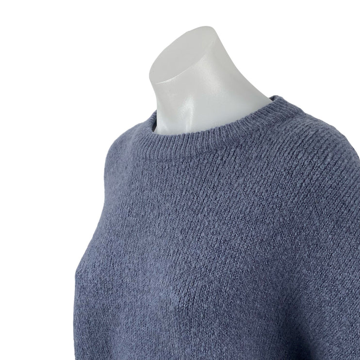 Oak + Fort Chunky Women's Blue Crew Neck Long Sleeve Sweatshirt Sweater Top XS