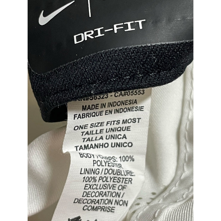 Nike Dri Fit Featherlight Women's White Tennis Golf Running Athletic Cap Hat OS0o,