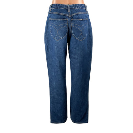Rolla's Women's Blue High Rise Regular Fit Classic Straight Denim Jeans Pants 30
