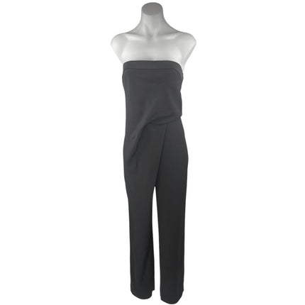 Reiss Toni Silk Satin Trimmed Strapless Tube Sleeveless Bandeau Jumpsuit Size 2