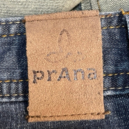 Prana Men's Blue Mid Rise Straight Leg Relaxed Loose Denim Jeans Size 34x32