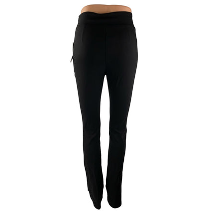 NEW NA-KD Black High Rise Slim Active Jean-ish Leggings Skinny Trousers Pants 36
