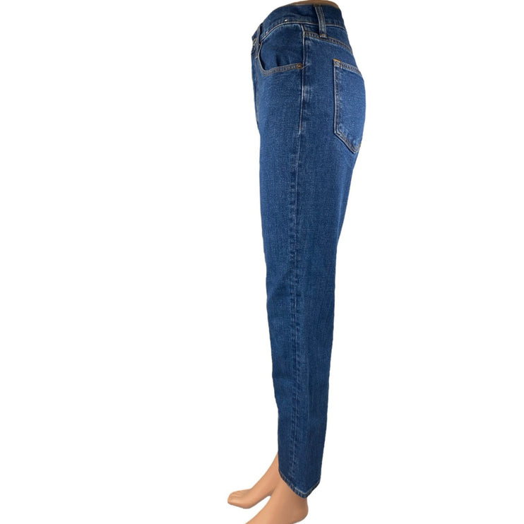 NEW Abercrombie & Fitch The Ankle Straight Women's Blue High Rise Denim Jeans 26