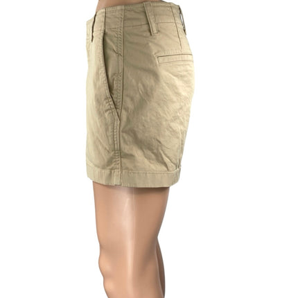 Gap 4" Downtown Men's Beige Tan Khaki Chino Straight Leg Casual Shorts Size 6