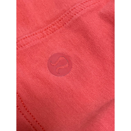 Lululemon Womens Coral Sleeveless Workout Yoga Athletic Muscle Tee Tank Top Sz 3