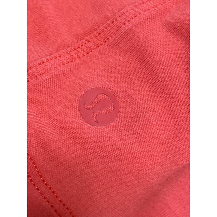 Lululemon Womens Coral Sleeveless Workout Yoga Athletic Muscle Tee Tank Top Sz 3