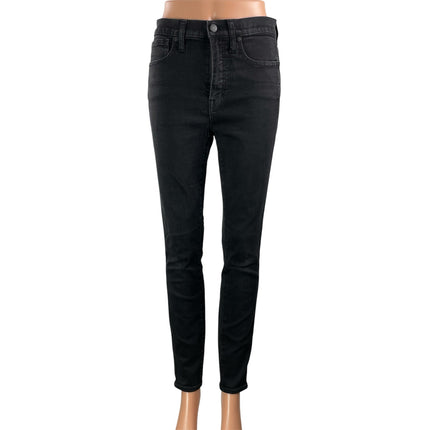 Madewell 10" The High Rise Skinny Women's Black Y2k Casual Denim Jeans Size 27