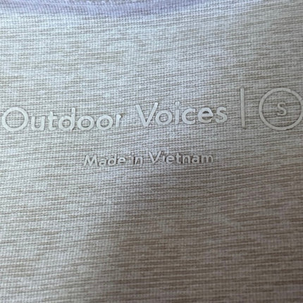 Outdoor Voices Tan Sleeveless Racerback Cami Camisole Activewear Crop Tank Top S