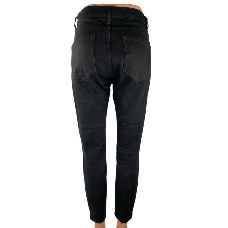 Everlane Women's Black High Rise Cropped Skinny Denim Jeggings Jeans Pants Sz 26