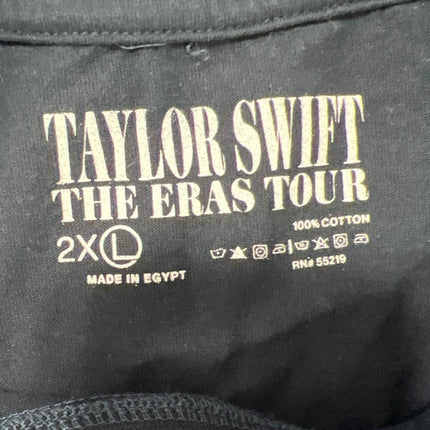 Taylor Swift The Eras Tour Navy Blue Crew Long Sleeve Graphic Tee Shirt Top 2XL