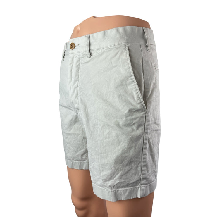 J.Crew Re-Imagined Men's Gray Stretch High Rise Casual Chino Bermuda Shorts 32