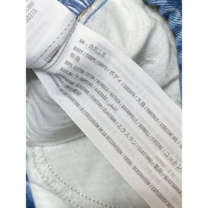 Abercrombie & Fitch Blue Distressed Ultra High Rise Straight Denim Jeans Size 30