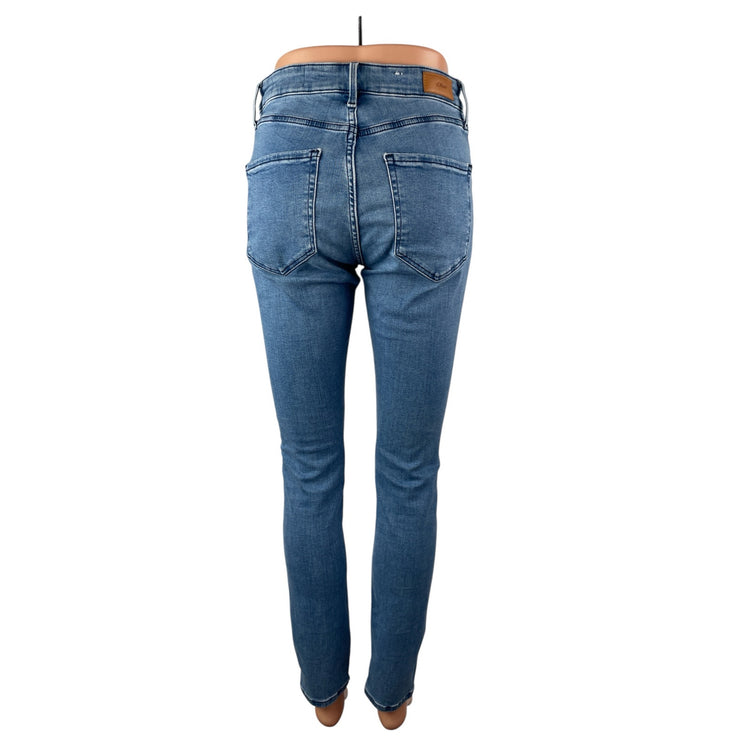 S.Oliver Women's Blue Medium Wash High Waisted Ankle Skinny Denim Jeans Size 36