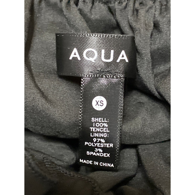 Aqua Womens Black Ruffled Tiered Sleeveless Mini Cami Tank Flare A-Line Dress XS