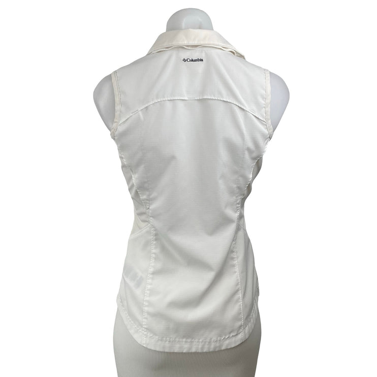 Columbia Silver Ridge II Women's Sleeveless Collared Button Down Shirt Top Sz XS