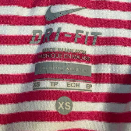 Nike Dri Fit Pink 1/4 Zip High Neck Long Sleeve Athletic Running Top Size XS