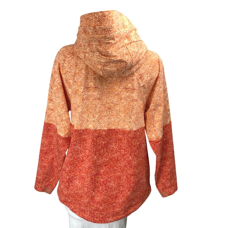 Outdoor Voices Rectrek Orange Pebbled Canyon Hoodie Hooded Anorak Jacket Size XS