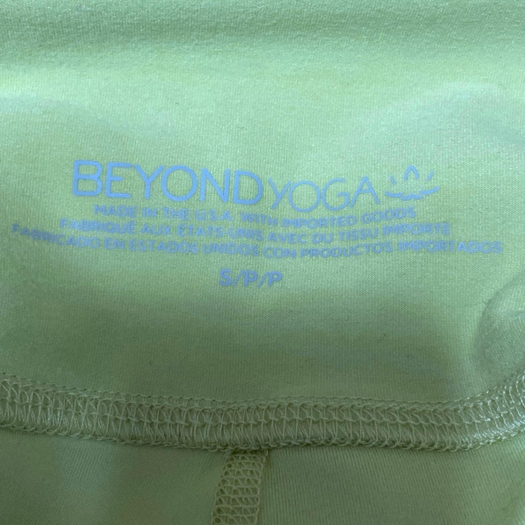 Beyond Yoga Spacedye Keep Pace Womens Yellow Activewear Athletic Bike Shorts S/P