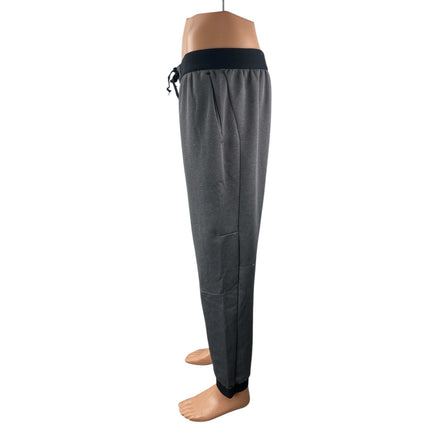 Tek Gear Men's Gray Drawstring Tapered Hiking Athletic Jogger Sweat Pants Size L