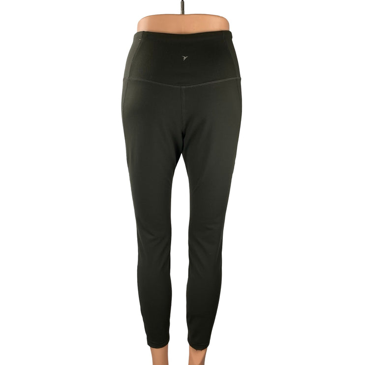 Old Navy Active Women's Black Yoga Gym Athletic Activewear Moto Leggings Pants M