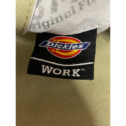 Dickies Mens Green Mid Rise Workwear Utility Cut Off Crop Bermuda Shorts Size 32