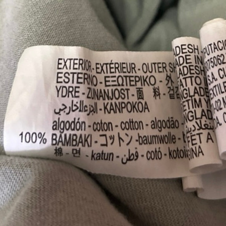 Zara Women's Gray Short Sleeve Crew Neck Basic Cotton T Shirt Tee Top Size L