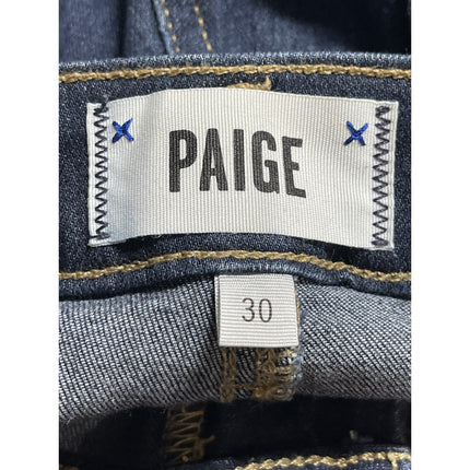 Paige Women's Blue Dark Wash High waisted Slim Fit Skinny Denim Jeans Pants 30